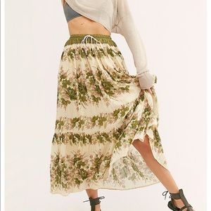 Spell NWT Coco Lei Olive Maxi Skirt Small